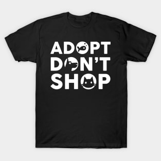 Cute Adopt Don't Shop Rescue Pet Owners & Lovers T-Shirt